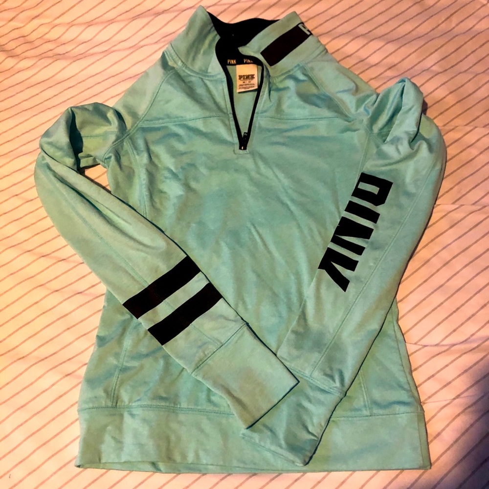 Turquoise VS PINK quarter zip
